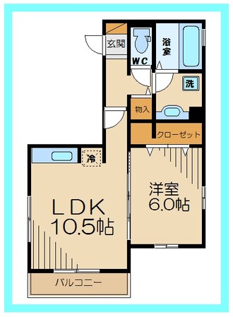 P.O.M 分倍河原の物件間取画像